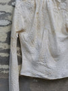 Mutedance 25 Autumn and Winter Button Drawstring Collar Shirt Top Series Handmade Classic MD-MD25FW35-nude